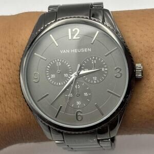 Black Van Heusen Men's Watch